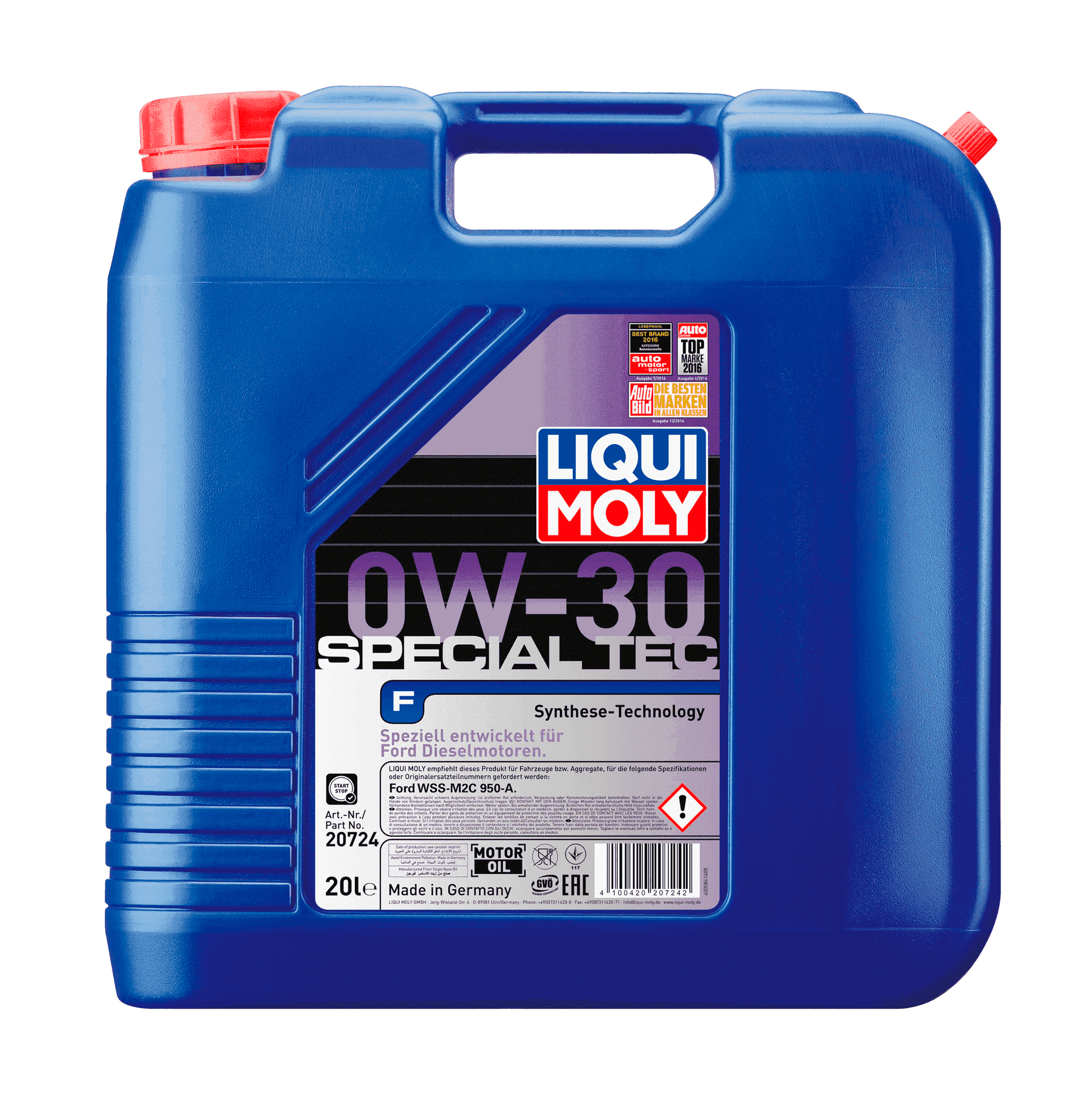 Моторное масло Liqui Moly Special Tec F 0W-30, 20л